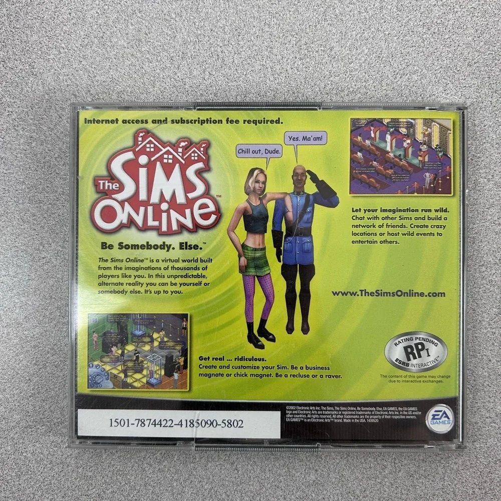 The Sims Unleashed Pets Expansion Pack PC CD-ROM 2 Disc Windows 95‎ 98 XP Maxis